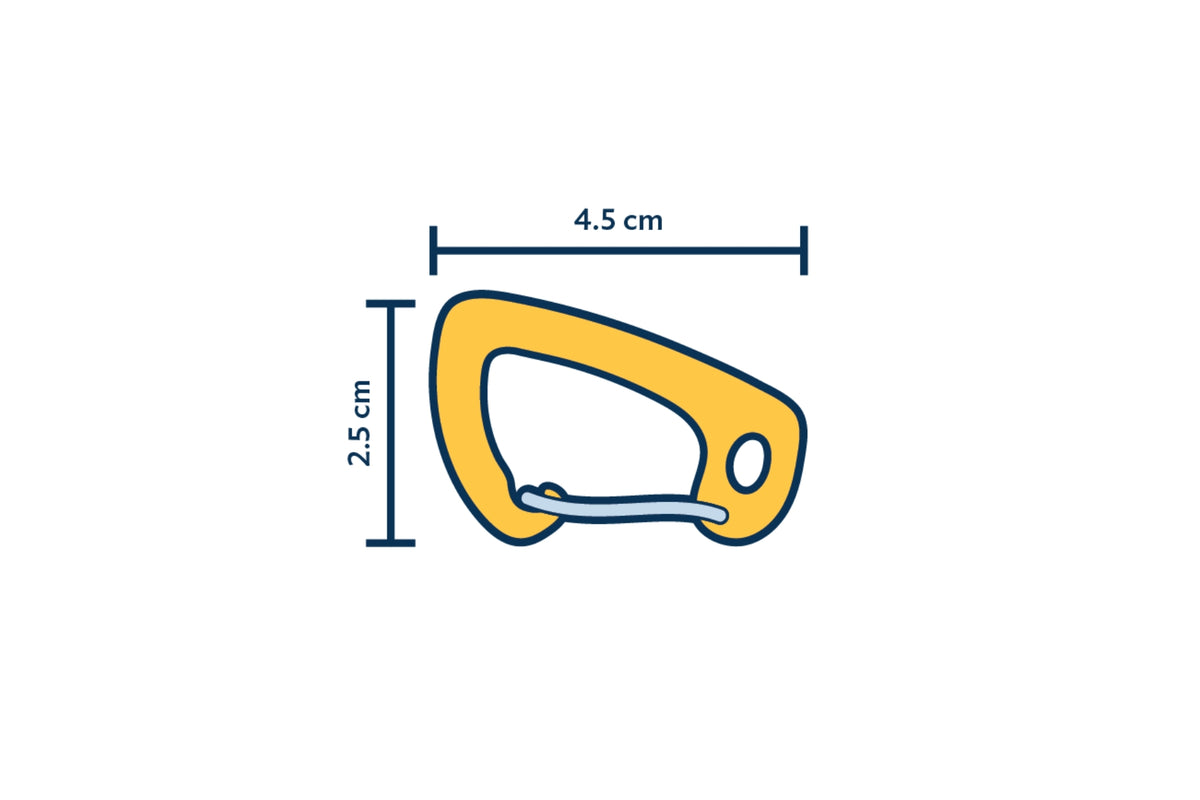 Technische Daten: LIGHTEST CARABINER 6kN - Ultraleicht & superstark