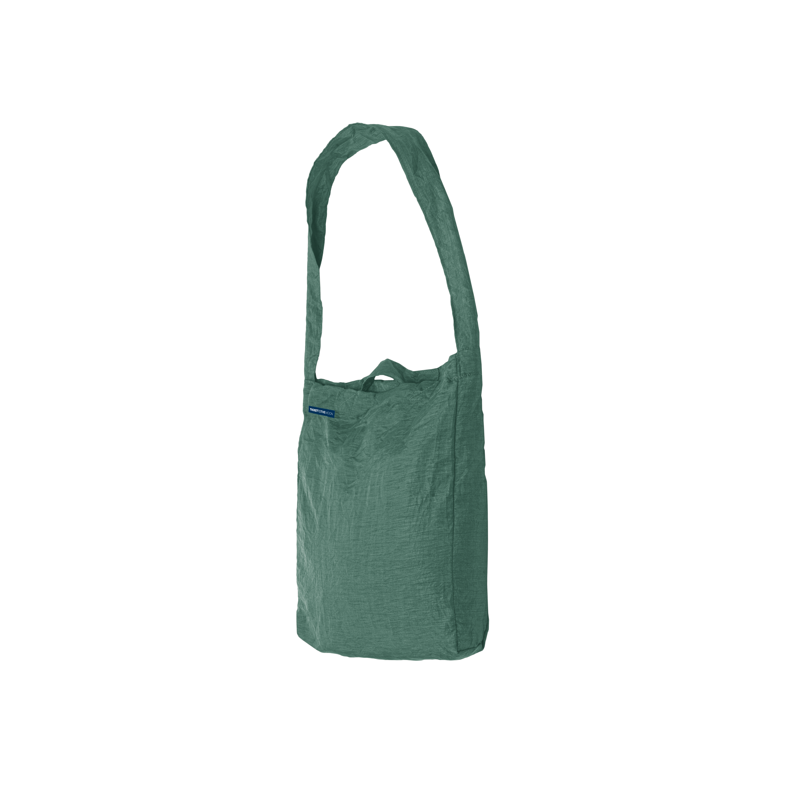 ECO BAG Premium in Grün mit langer und kurzer Trageschlaufe, freigestellt.