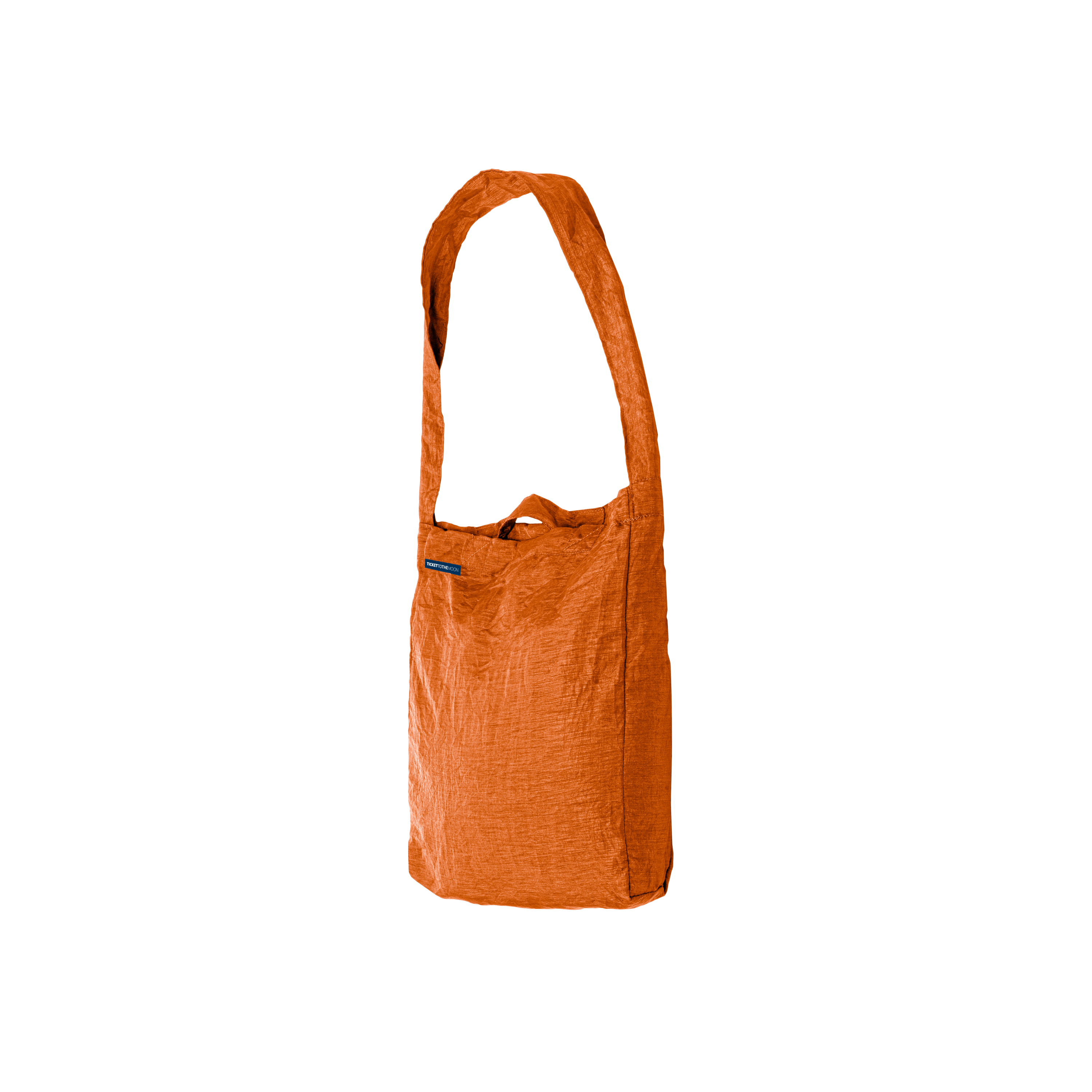 ECO BAG Premium in Orange mit langer und kurzer Trageschlaufe, freigestellt.