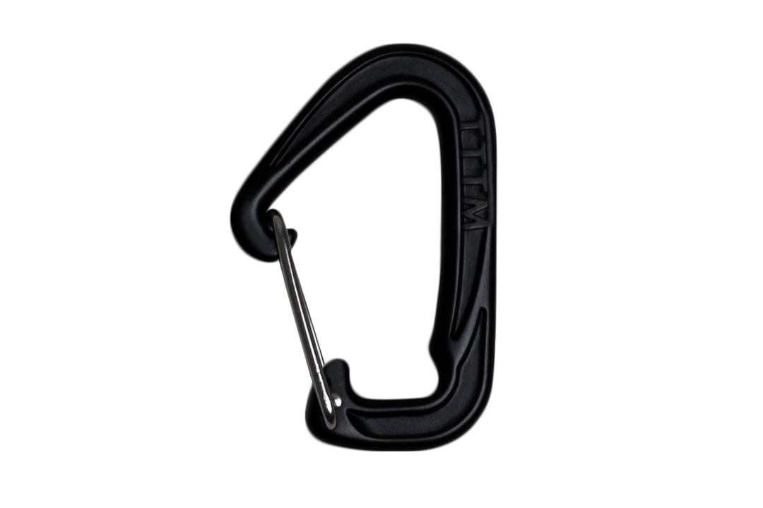 Schwarzer ultraleichter Karabiner für Hängematten – Ticket to the Moon Zubehör aus Aluminium