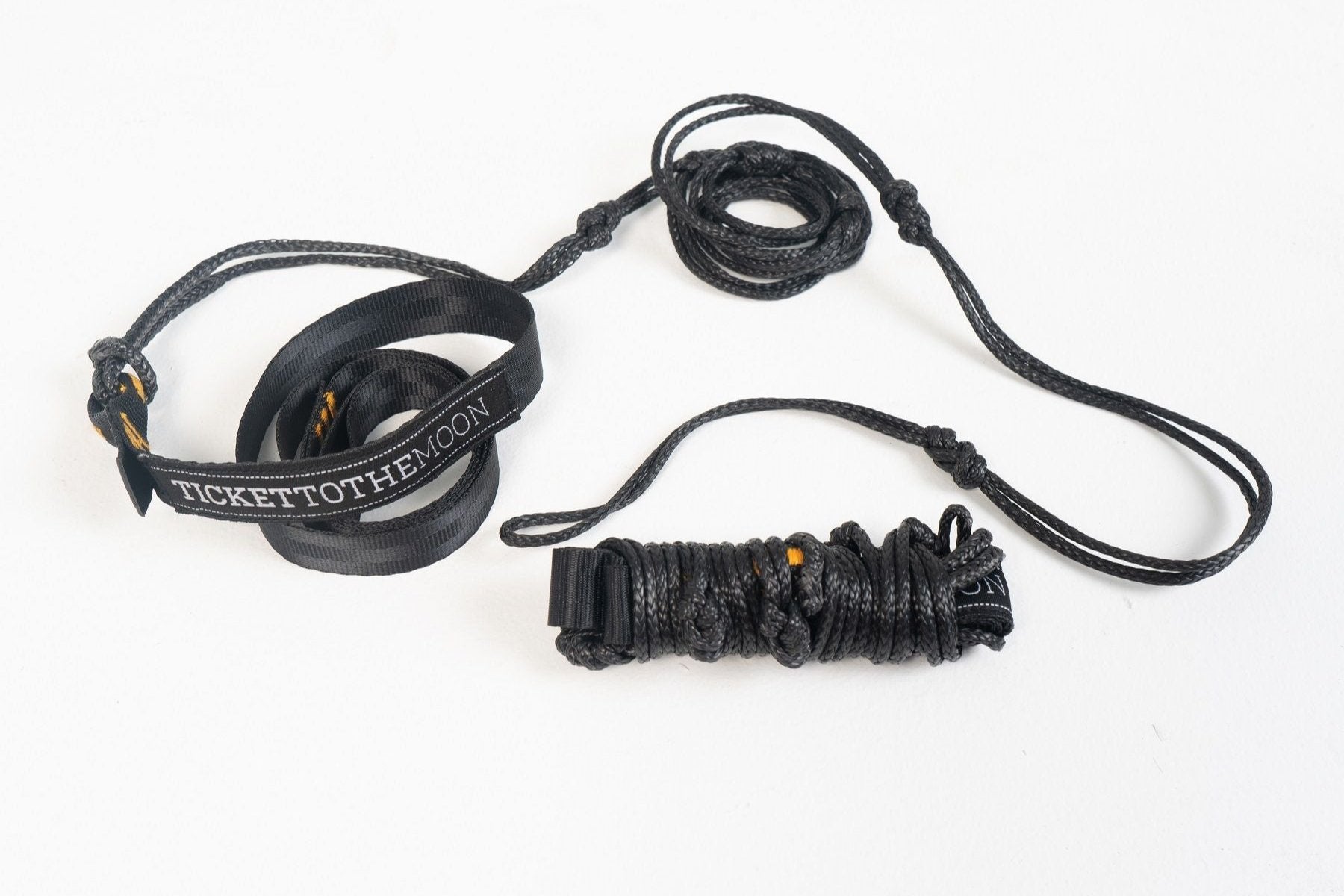 Ticket to the Moon Lightest Straps – ultraleichtes Hängematten-Aufhängesystem mit Dyneema-Seilen und Schlaufenband, ideal für Minimalisten und Trekking